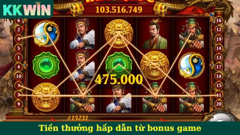 Tiền thưởng hấp dẫn từ bonus game
